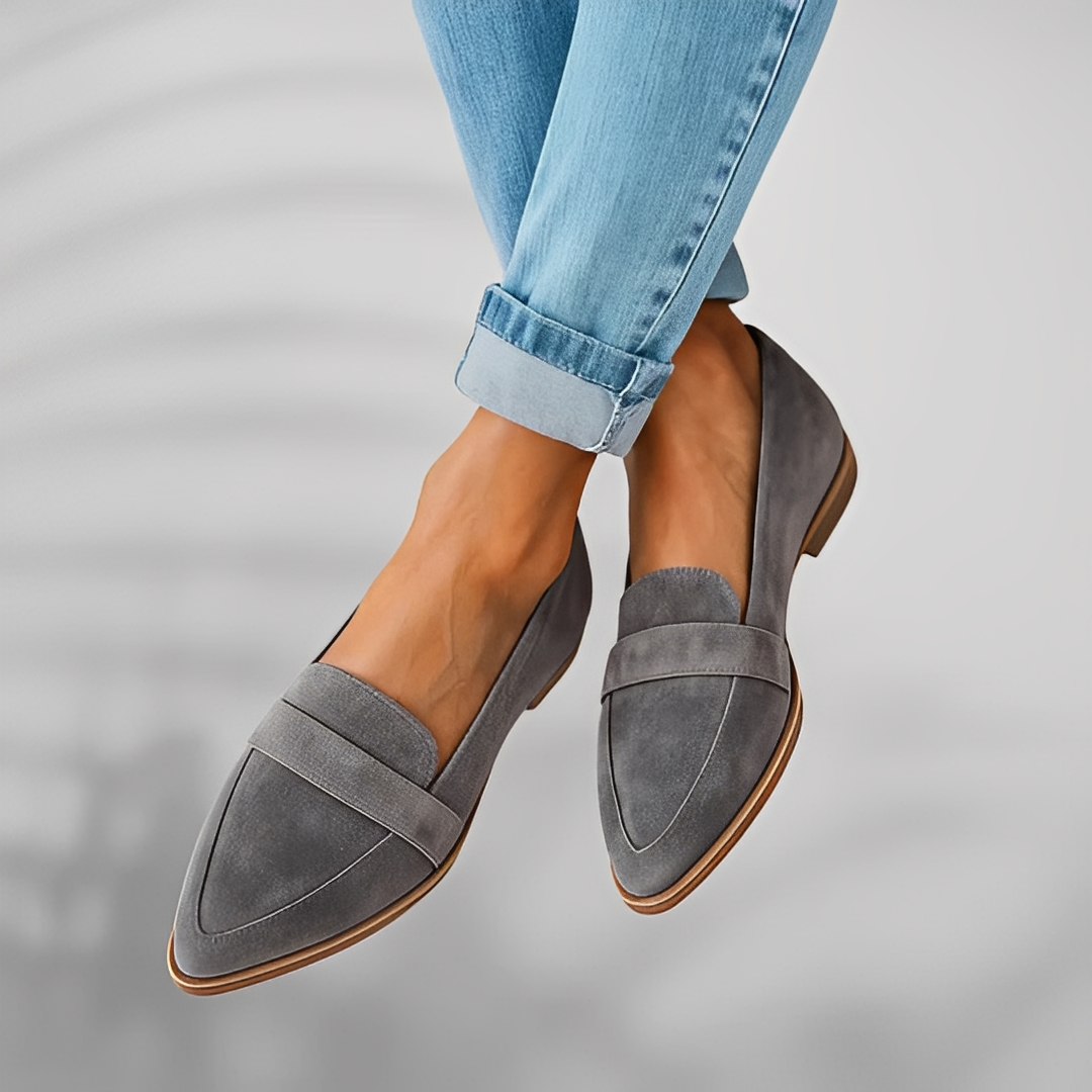 Thea - Damskie buty z ostrym noskiem na co dzień