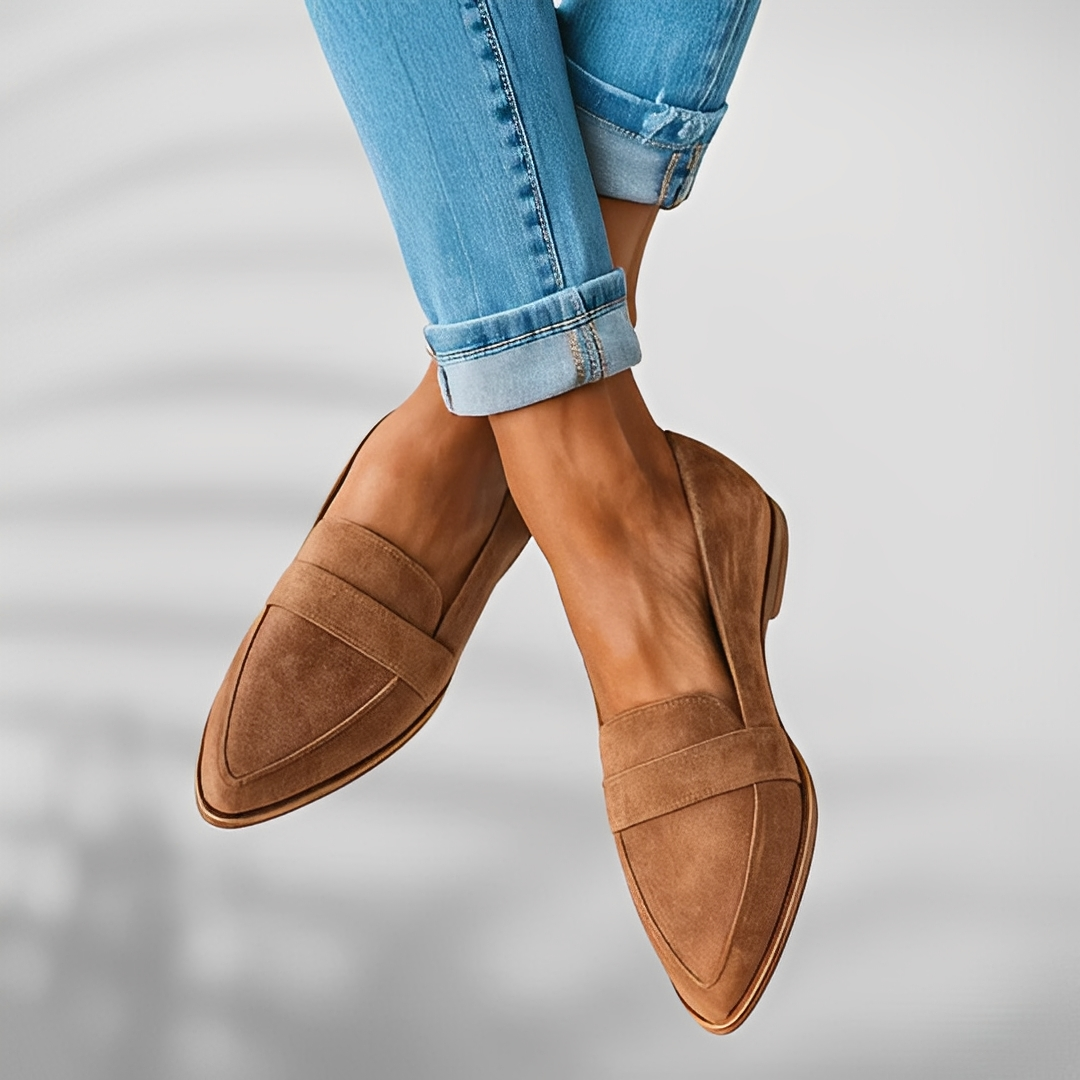 Thea - Damskie buty z ostrym noskiem na co dzień