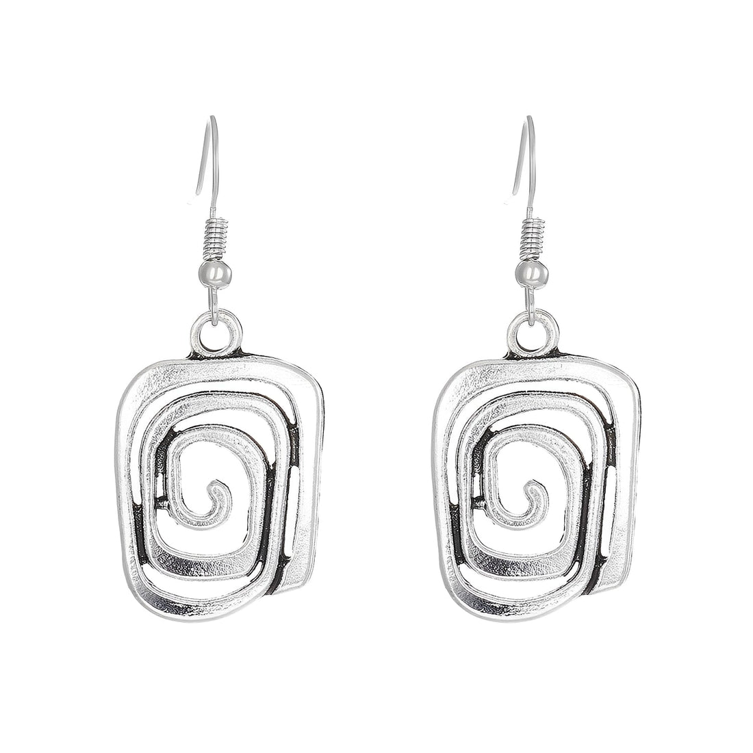Kaia – Pendientes Boho w srebrze z projektem w spirali