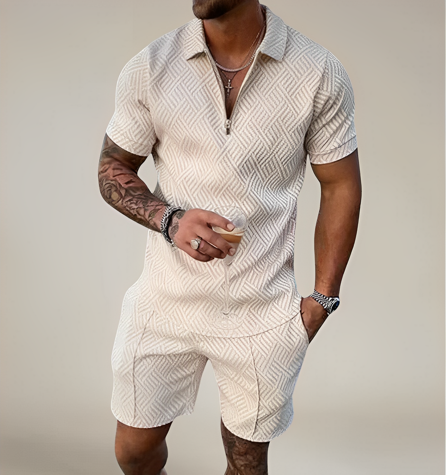 Milan – Swobodne Polo & Szorty Zestaw