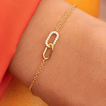 Rina – Pulsera z błyszczącymi ogniwami