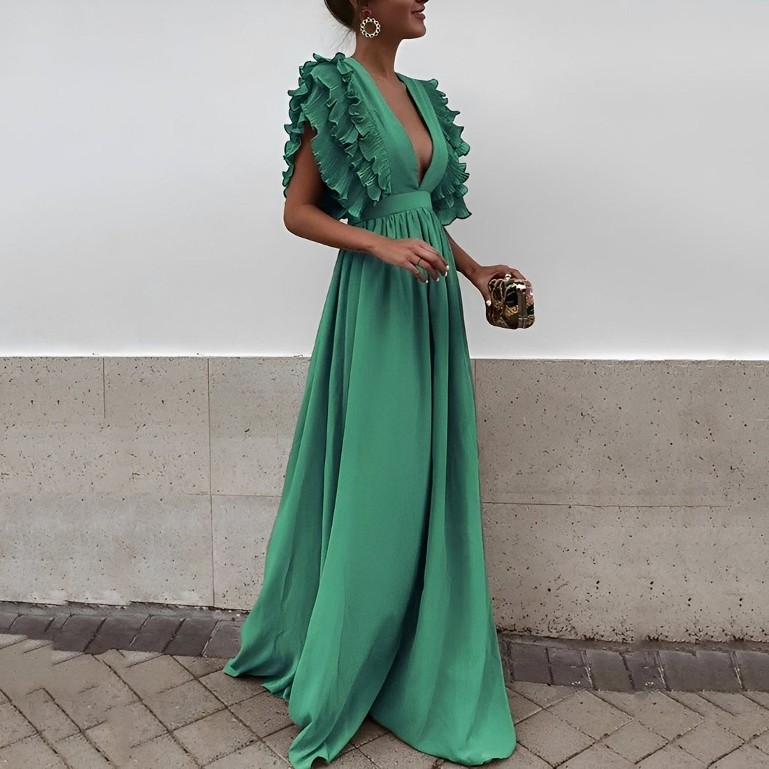 Dorsey - Elegancka długa sukienka maxi