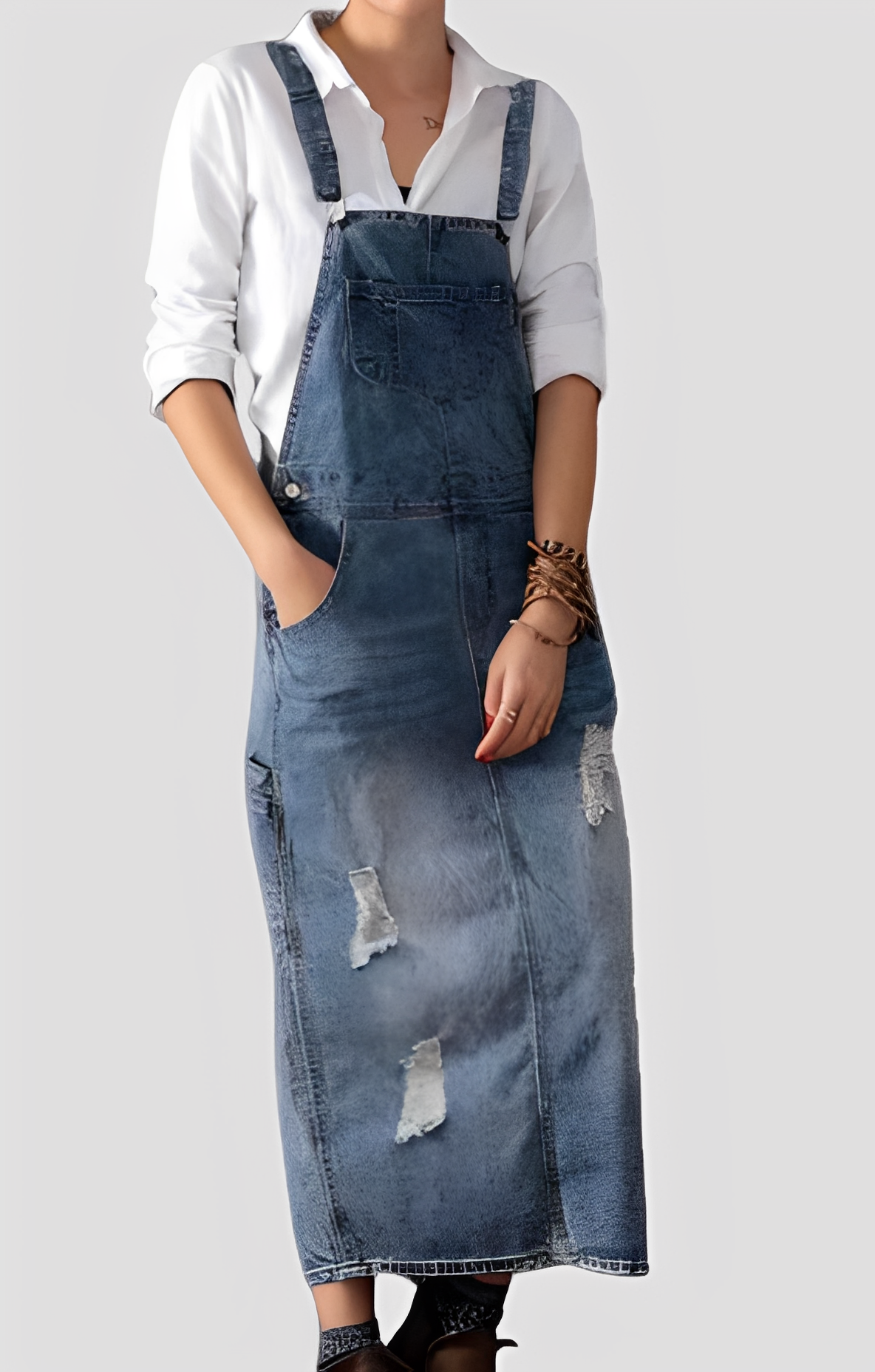 Katya - Stylowy jeansowy kombinezon dla kobiet