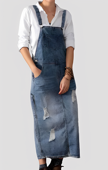 Katya - Stylowy jeansowy kombinezon dla kobiet