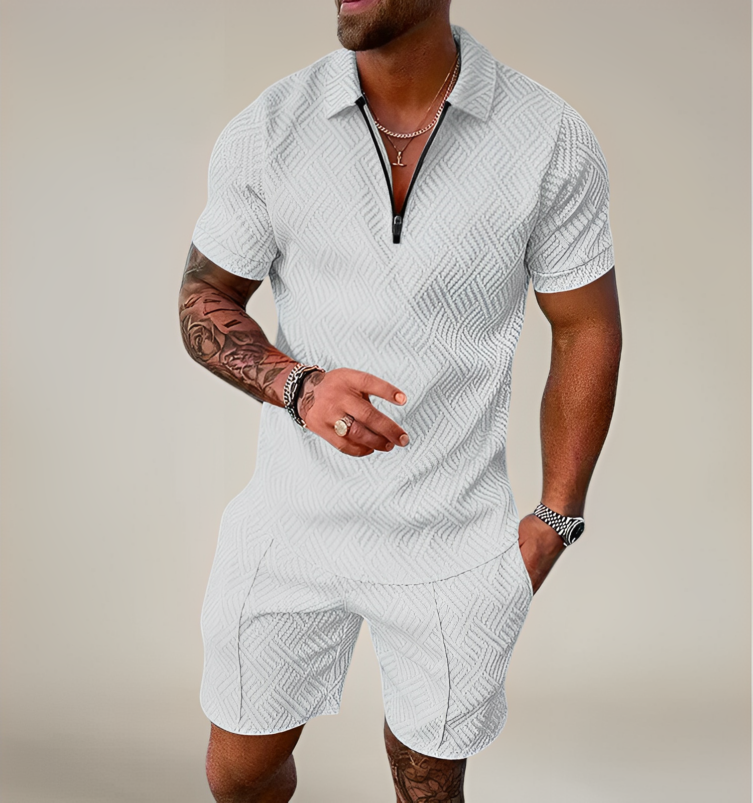 Milan – Swobodne Polo & Szorty Zestaw