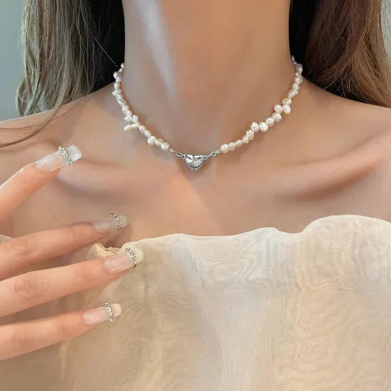 Alix – Krótki naszyjnik z pereł Love Magnet
