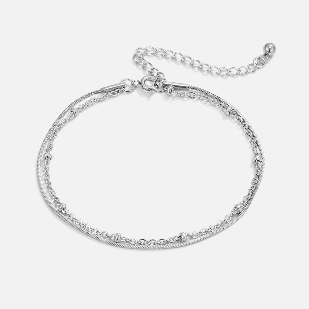 Oya - Pulsera srebrna wielowarstwowa