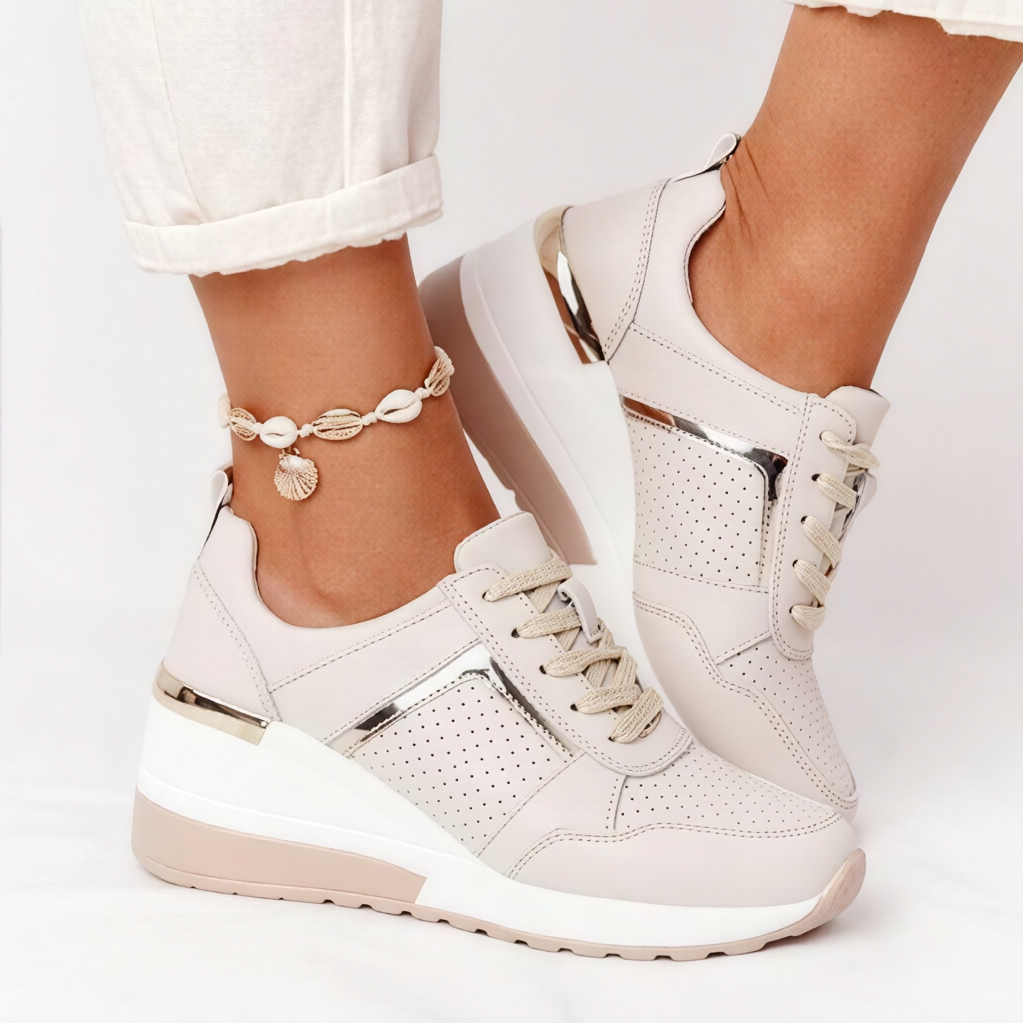 Maya - Sneakersy z sznurówkami