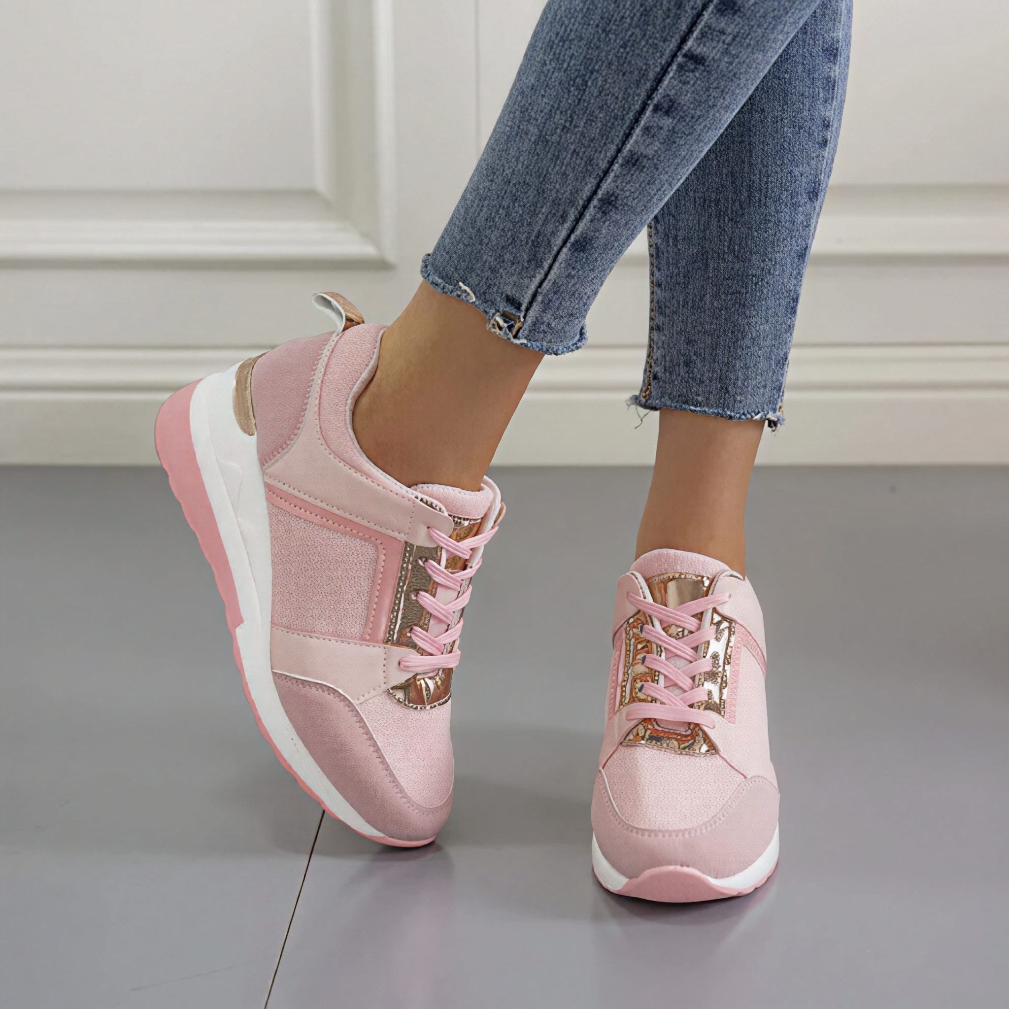 Maya - Sneakersy z sznurówkami
