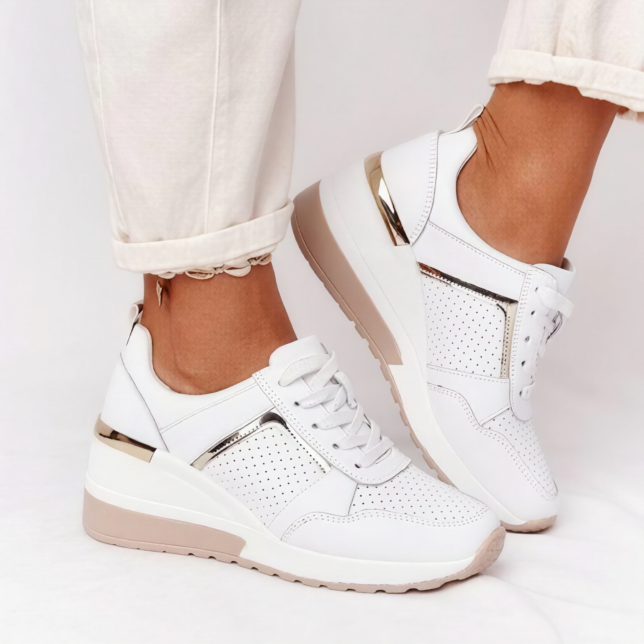 Maya - Sneakersy z sznurówkami