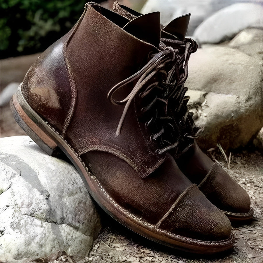 Hanzo - Tradycyjne męskie buty sznurowane